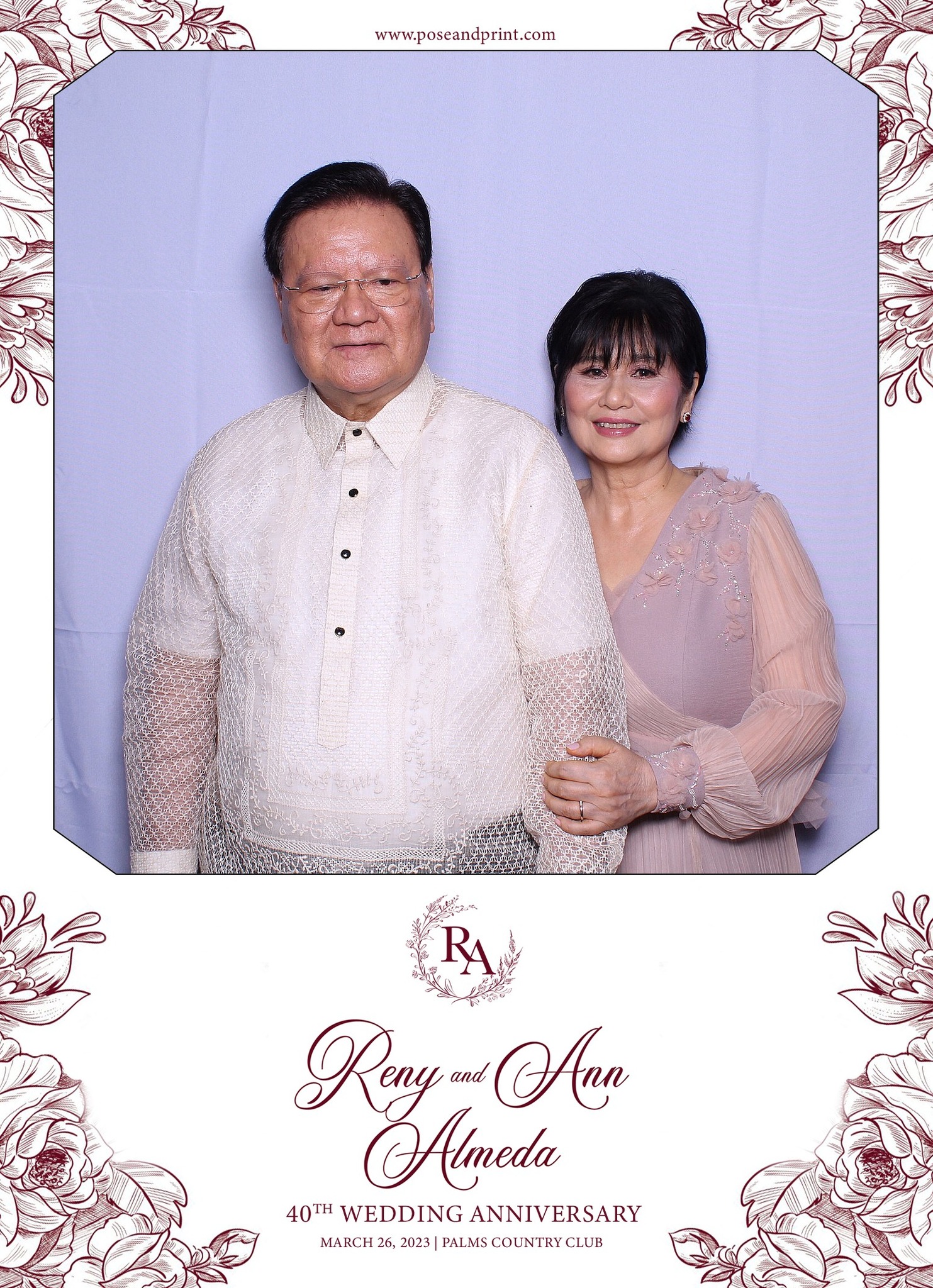 Reny and Ann's 40th Wedding Anniv. - Toonify Prints